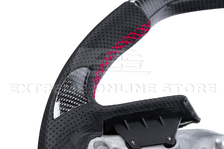 Corvette C8 Carbon Fiber Steering Wheel (Custom Order)