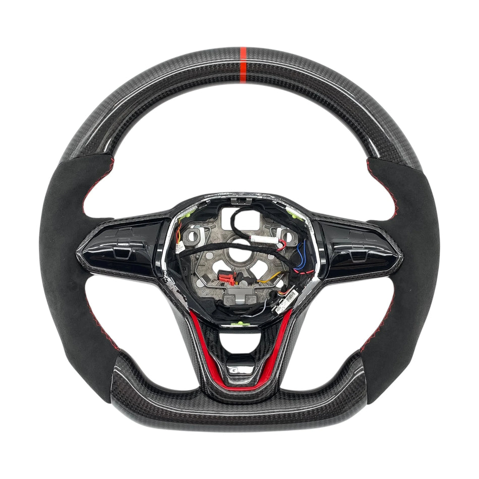 2022+ Volkswagen Golf GTI Custom Carbon Fiber Steering Wheel