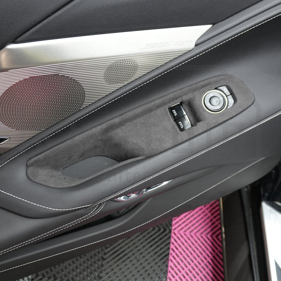 Corvette C8 Suede Leather Window Switch Control Panel Trim Cover