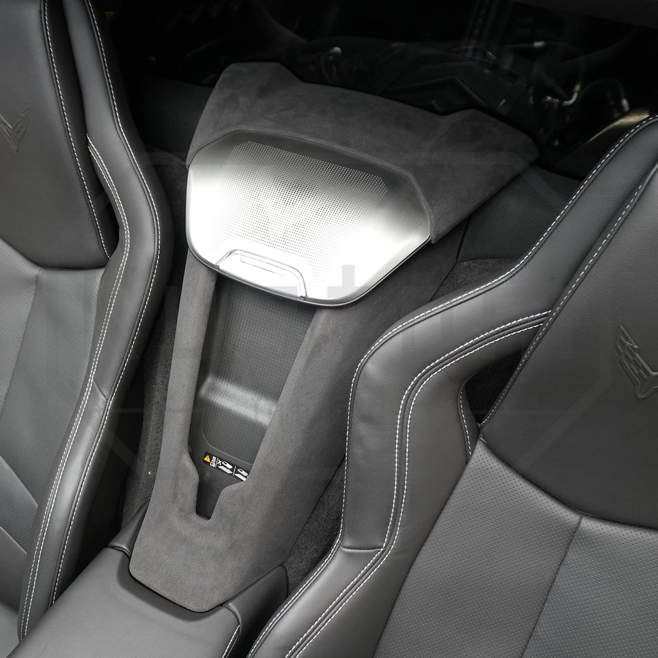 Corvette C8 Suede Leather Waterfall Wireless Charger Trim Cover