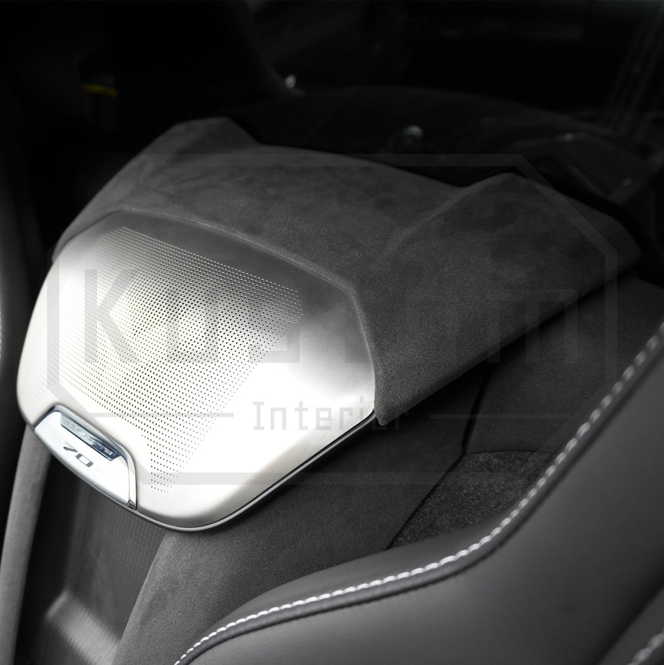 Corvette C8 Suede Leather Waterfall Speaker Upper Trim Cover