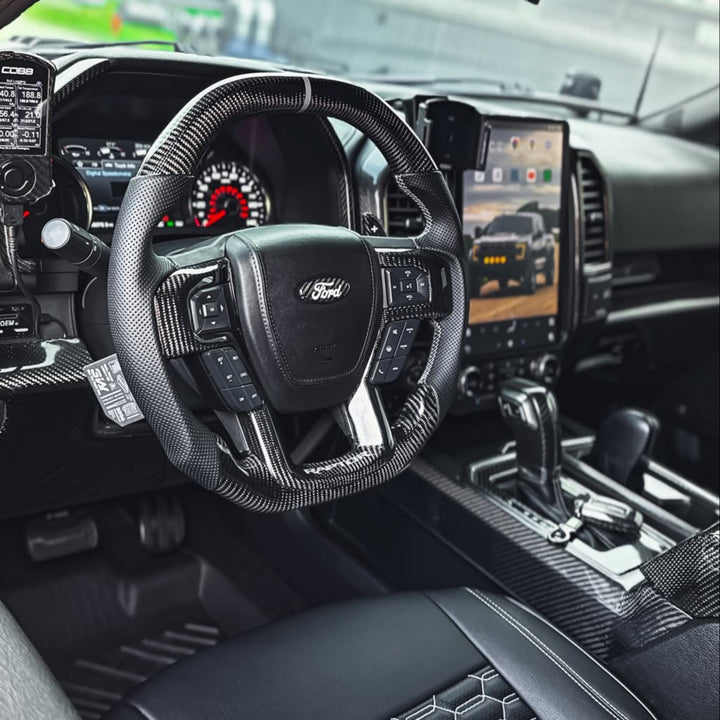 Ford F150 Carbon Fiber Steering Wheel (Custom Order)