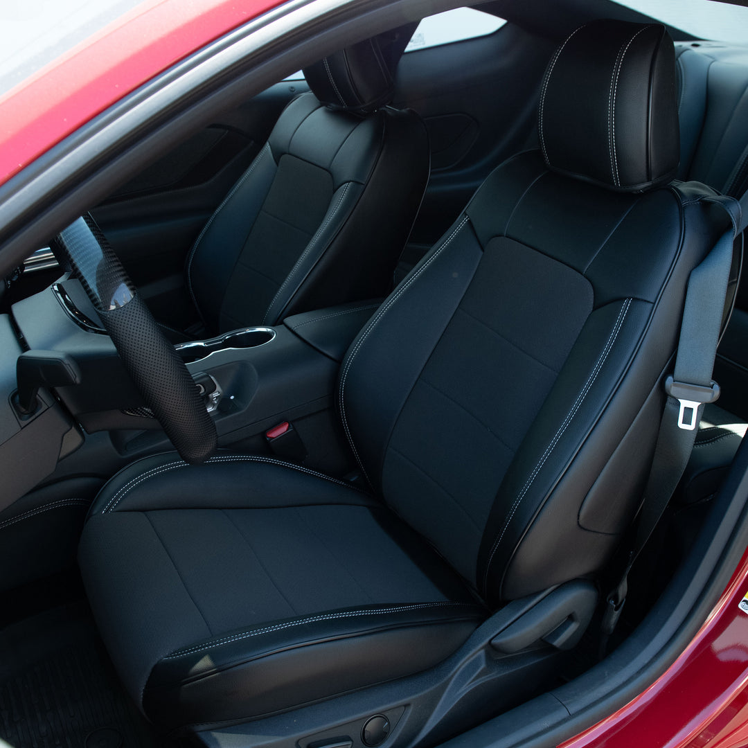 2015-23 Ford Mustang Coupe Leather Seat Covers
