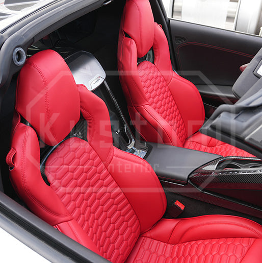 Corvette C8 Custom Leather GT2 Seat Cover
