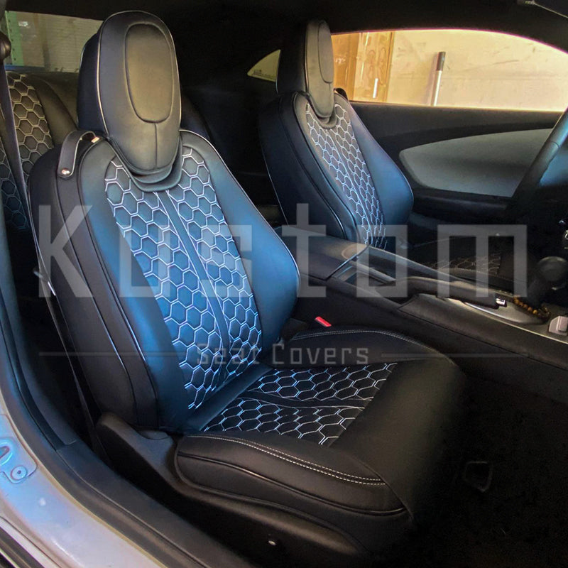 5th Gen Camaro Convertible Custom Leather Seat Covers