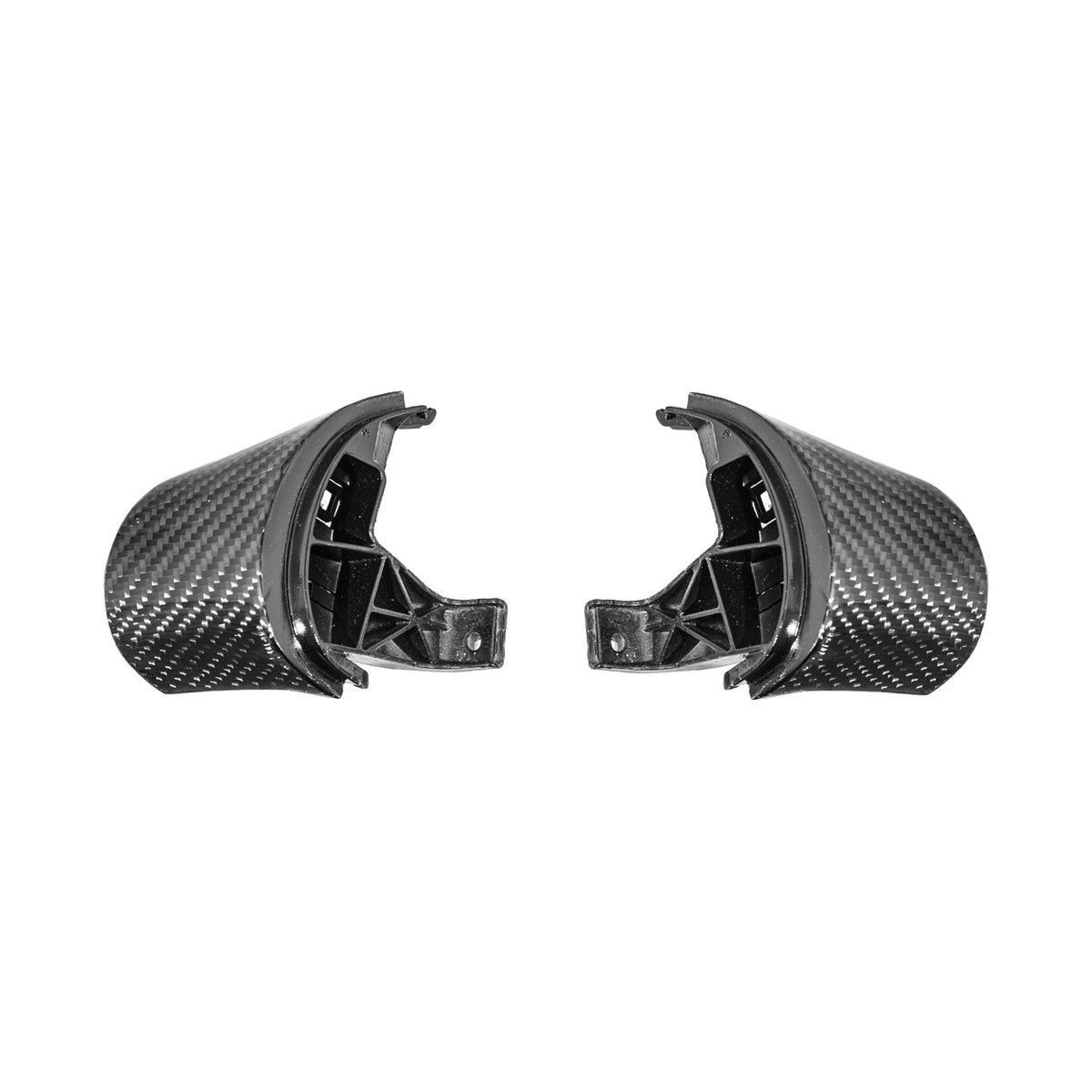 Corvette C6 Dry Carbon Fiber Steering Wheel Button Control Bezel Covers