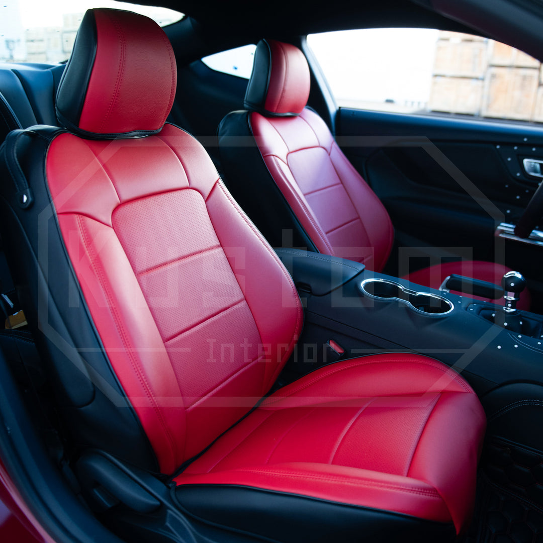 2015-23 Ford Mustang Coupe Leather Seat Covers