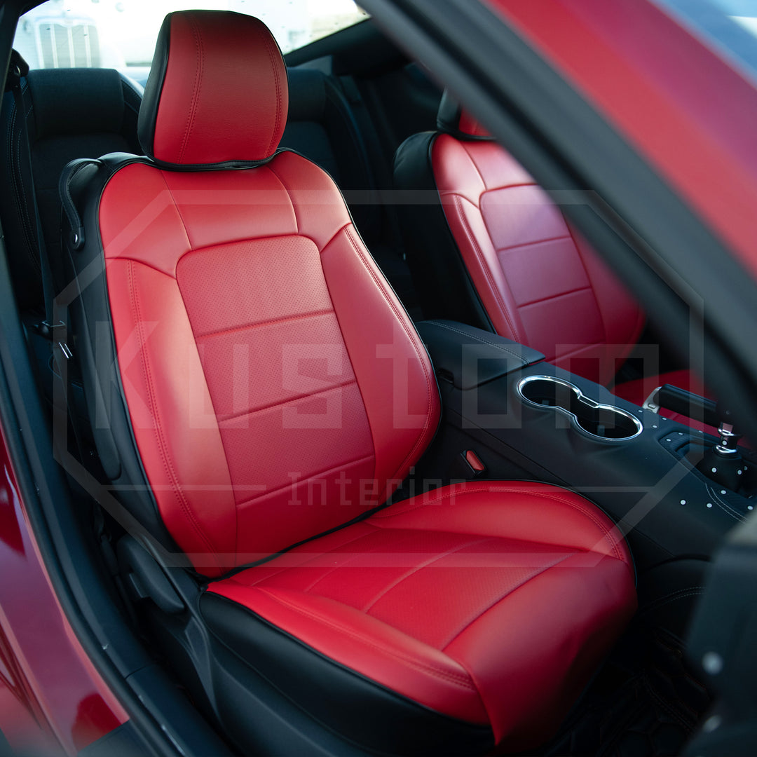 2015-23 Ford Mustang Coupe Leather Seat Covers