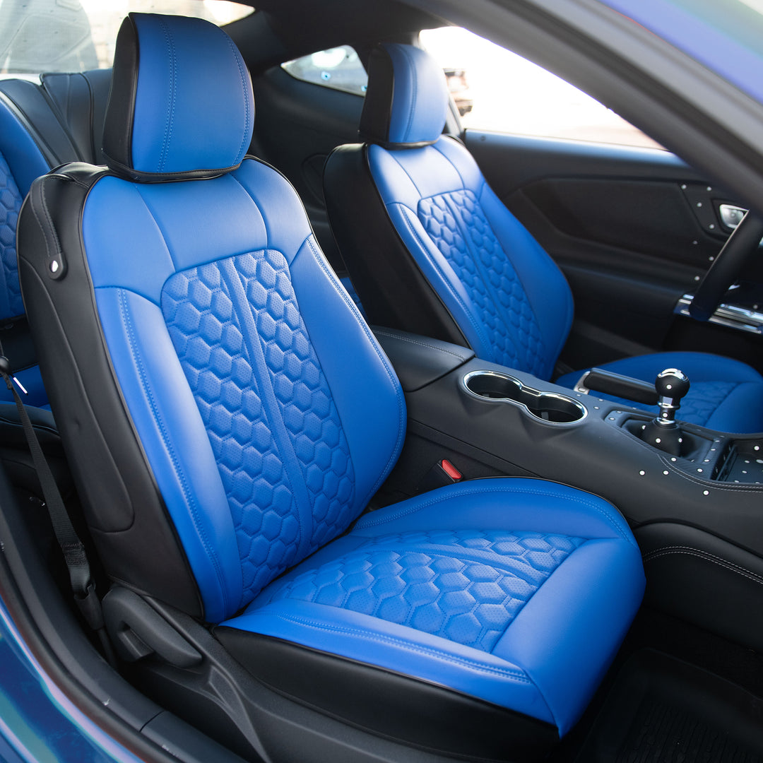 2015-23 Ford Mustang Coupe Leather Seat Covers