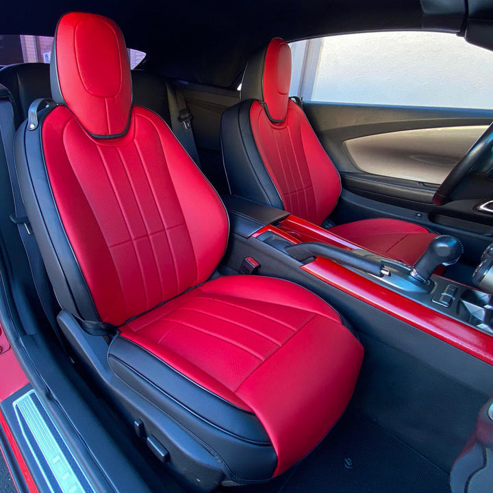 5th Gen Camaro Convertible Custom Leather Seat Covers