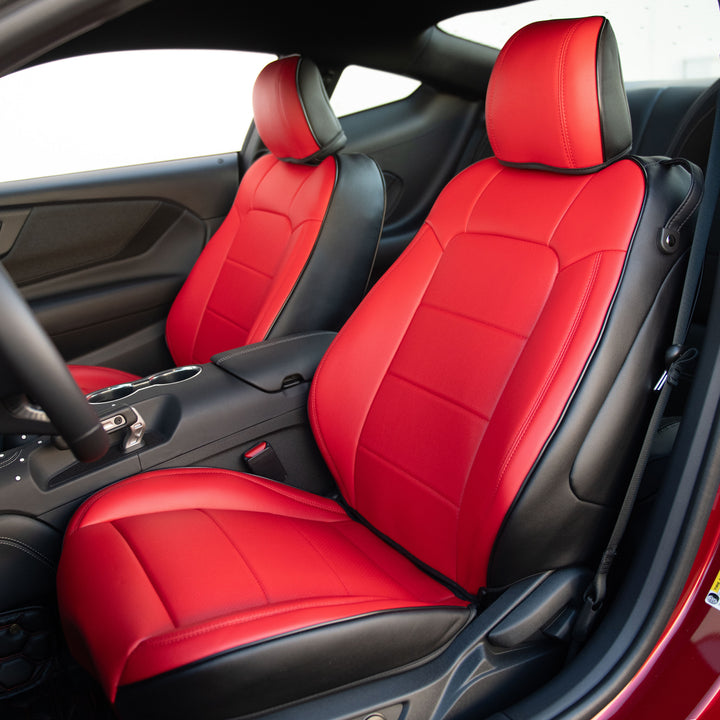 2015-23 Ford Mustang Coupe Leather Seat Covers