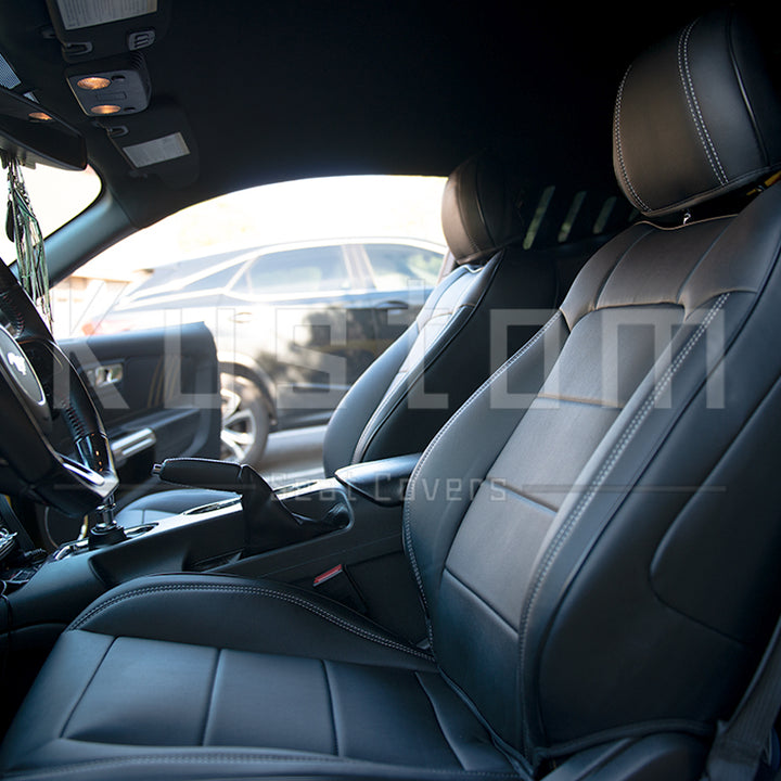 2015-23 Ford Mustang Coupe Leather Seat Covers