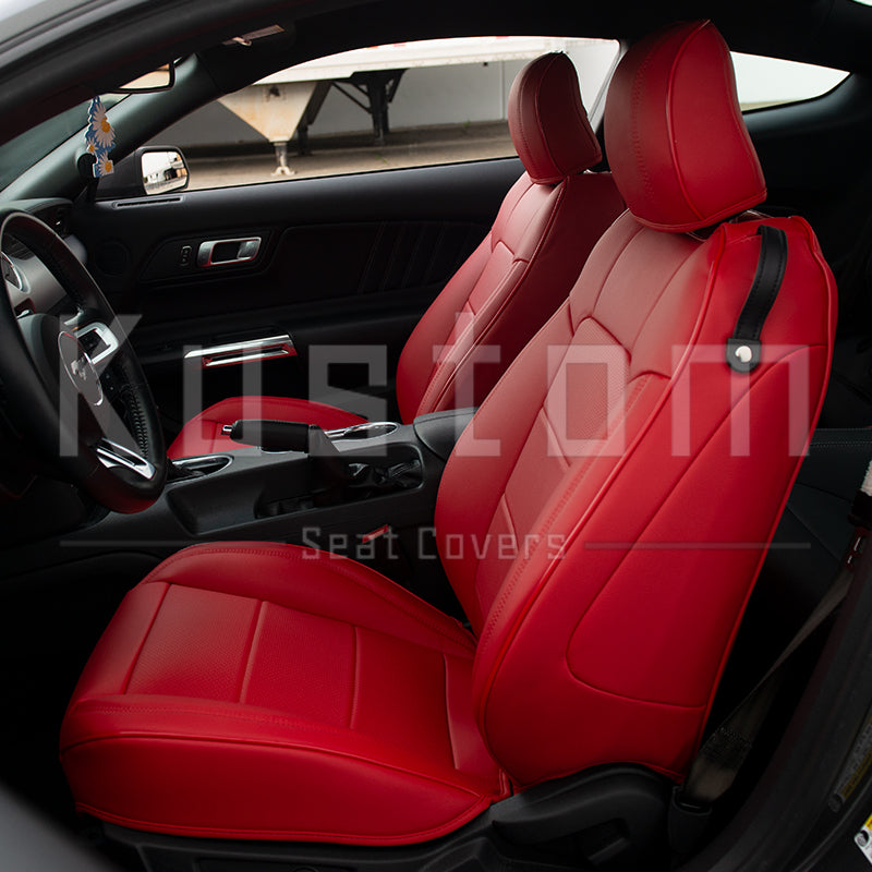 2015-23 Ford Mustang Coupe Leather Seat Covers