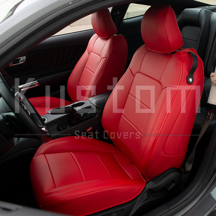 2015-23 Ford Mustang Coupe Leather Seat Covers