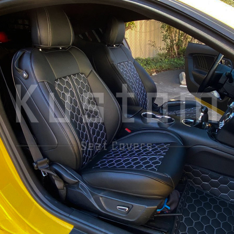 2015-23 Ford Mustang Coupe Leather Seat Covers