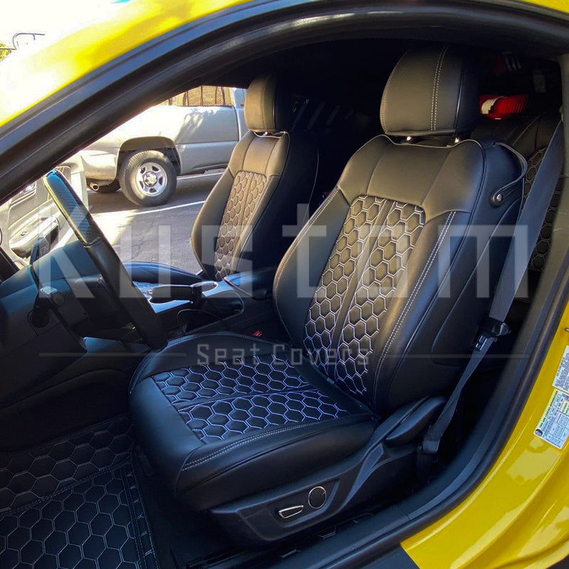2015-23 Ford Mustang Coupe Leather Seat Covers
