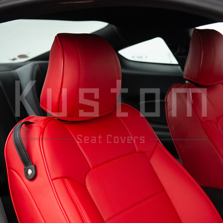 2015-23 Ford Mustang Coupe Leather Seat Covers