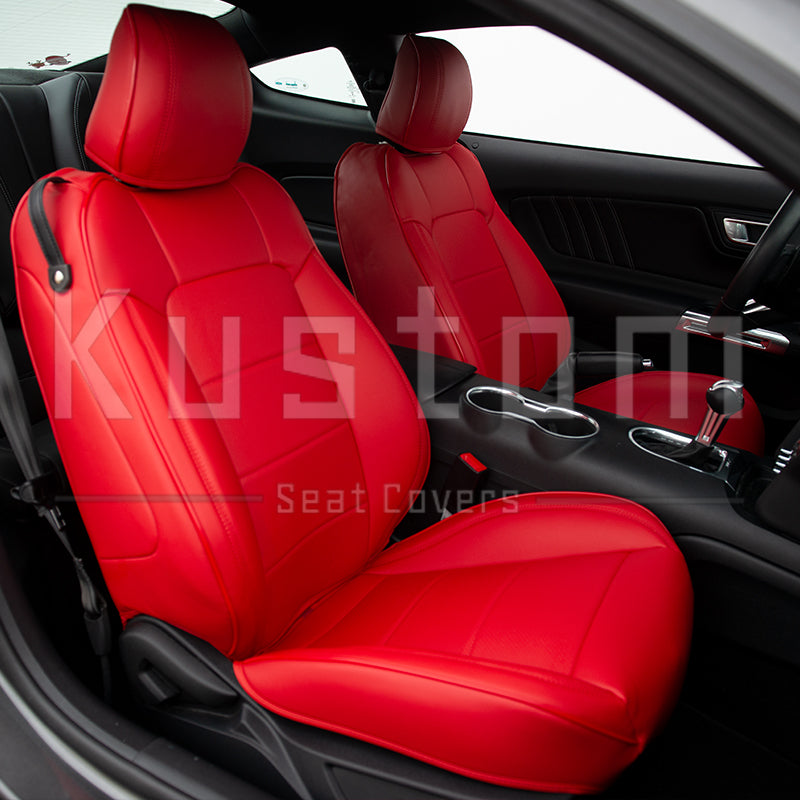 2015-23 Ford Mustang Coupe Leather Seat Covers