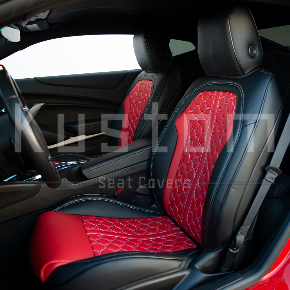 6th Gen Camaro Coupe Custom Leather Seat Covers