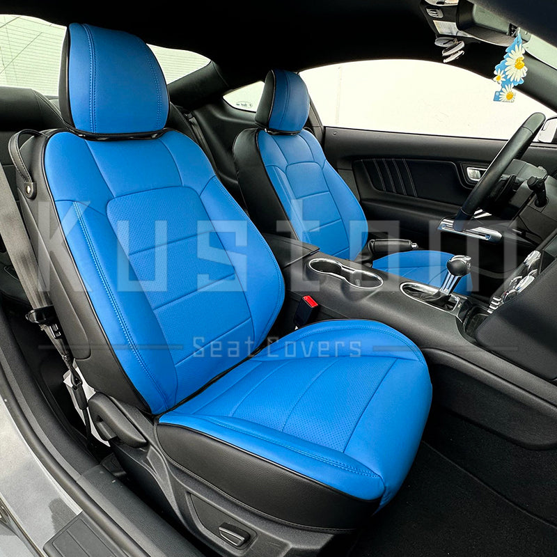 2015-23 Ford Mustang Coupe Leather Seat Covers