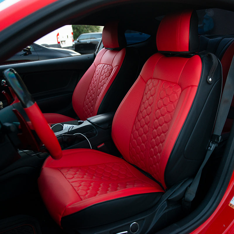 2015-23 Ford Mustang Coupe Leather Seat Covers