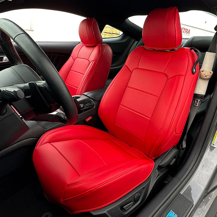 2015-23 Ford Mustang Coupe Leather Seat Covers